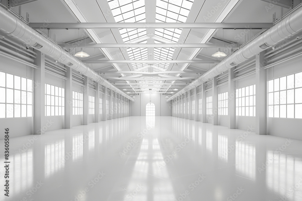 Fototapeta premium Empty hall of modern architectures&nbsp; 