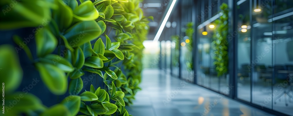 Sustainable Technology in a Modern Corporate Office Building with Energy Efficient Designs Sustainable Technology in a Modern Corporate Office Building with Energy Efficient Designs