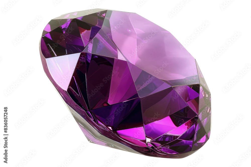 Purple gem isolated on transparent background Purple gem isolated on transparent background