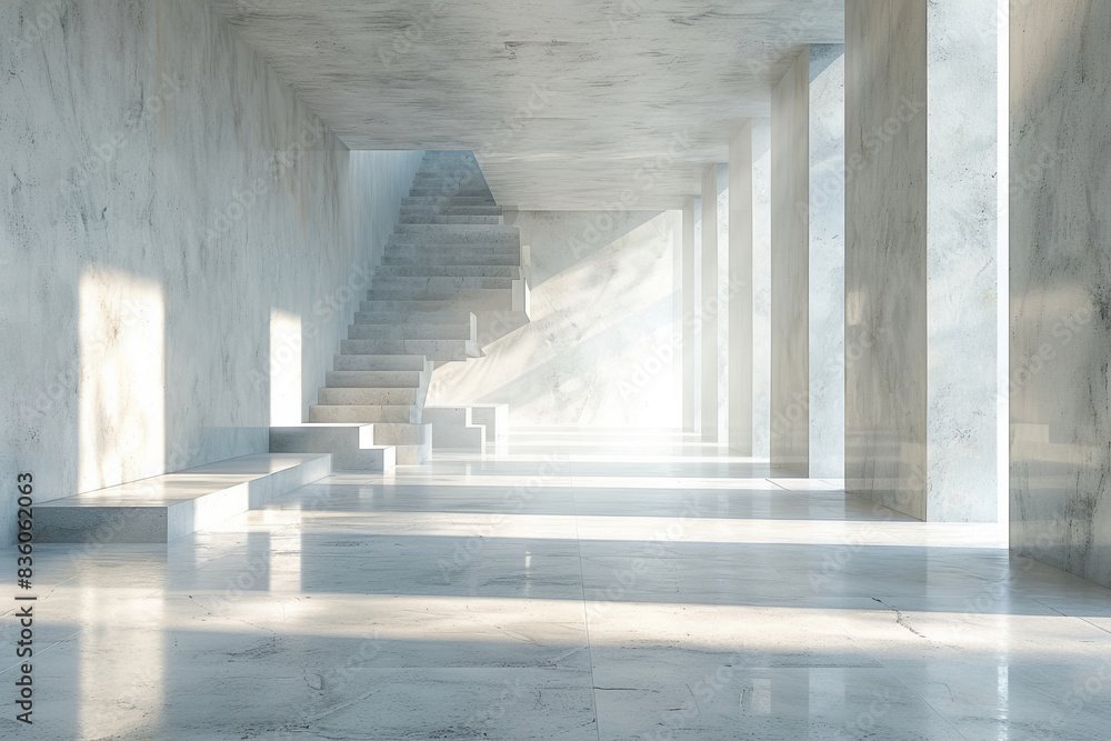 Obraz premium Empty hall of modern architectures&nbsp; 