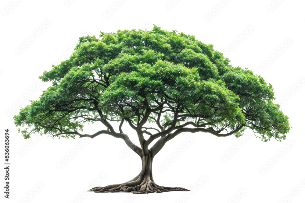 Beautiful isolated tree with lush green foliage, broad canopy, and intricate branches, ideal for nature, environment, and outdoor themes. Beautiful isolated tree with lush green foliage, broad canopy, and intricate branches, ideal for nature, environment, and outdoor themes.