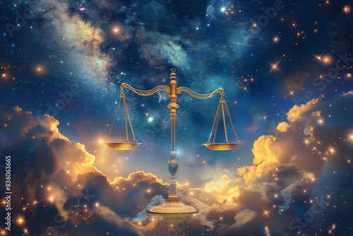 wallpaper of spiritual astrological zodiac sign libra