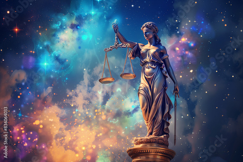 wallpaper of spiritual astrological zodiac sign libra