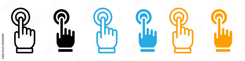 Interaction icon logo set vector Interaction icon logo set vector