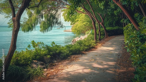 Pathway by the waterfront