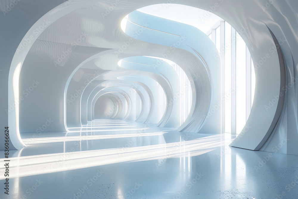 Obraz premium Empty hall of modern architectures&nbsp; 