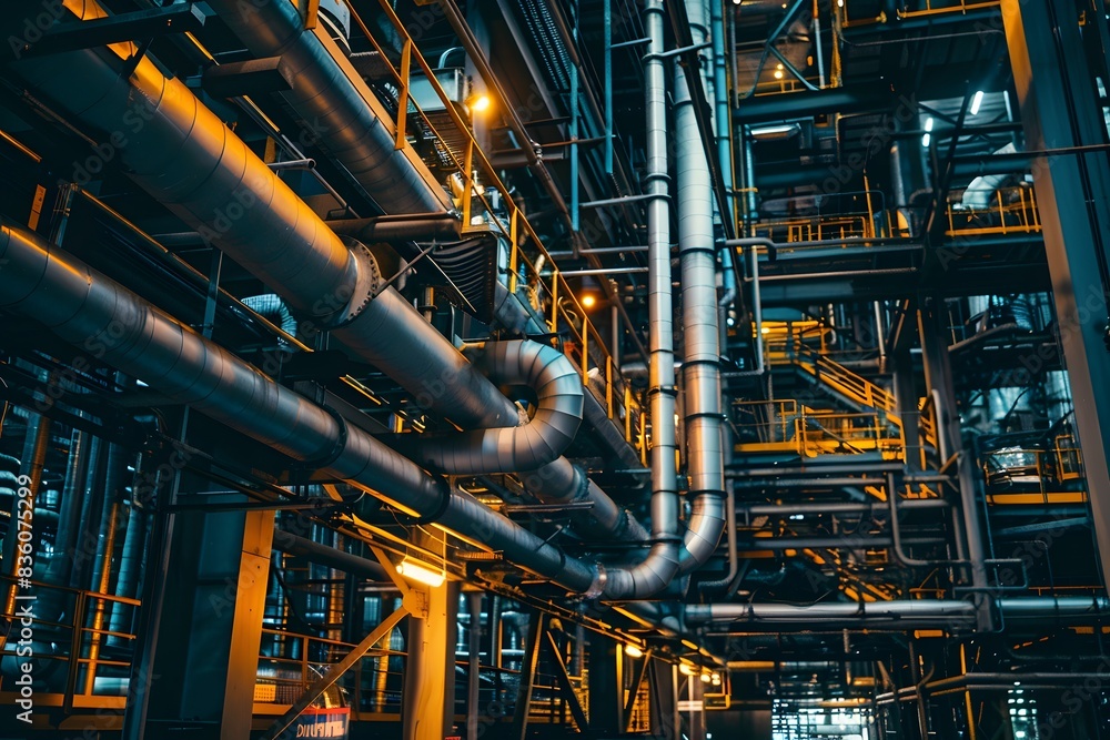 Illustration of Ensuring seamless data flow between different systems and platforms within the industrial ecosystem. Ai Generate. Illustration of Ensuring seamless data flow between different systems and platforms within the industrial ecosystem. Ai Generate.