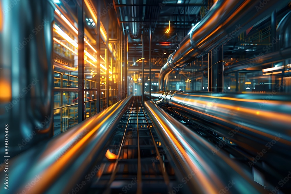 Illustration of Ensuring seamless data flow between different systems and platforms within the industrial ecosystem. Ai Generate. Illustration of Ensuring seamless data flow between different systems and platforms within the industrial ecosystem. Ai Generate.