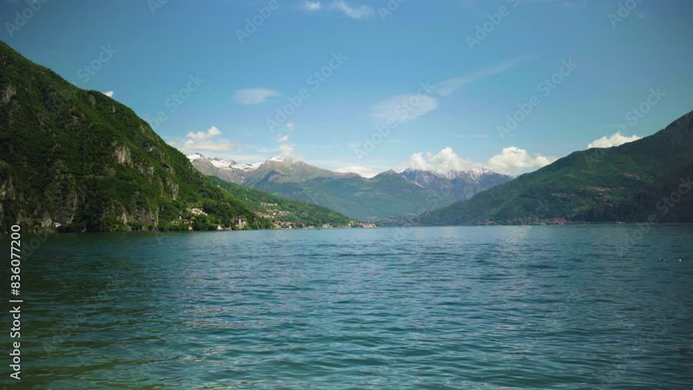 Lake Como with Italian Alps in the background Lake Como with Italian Alps in the background