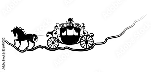 cinderella carriage silhouette	