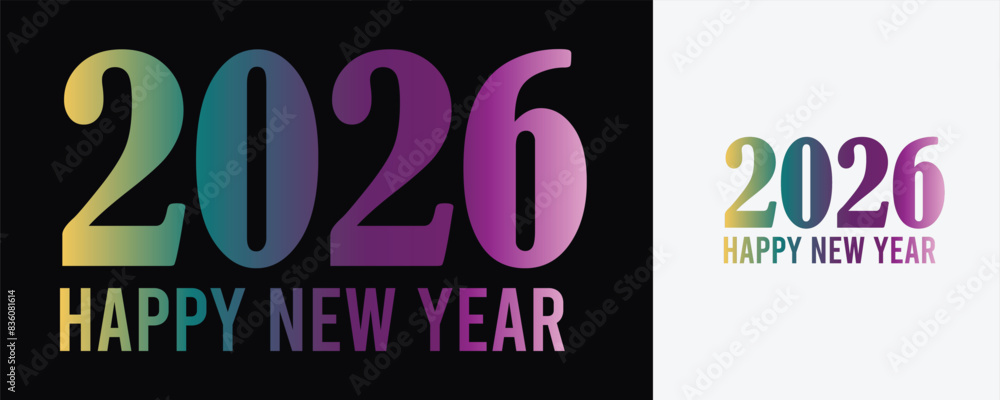 Creative number 2026 design vector, 2026 happy new year celebration, Typography text 2026 font, text lettering, holidays, Cover Calendar template, Creative design Creative number 2026 design vector, 2026 happy new year celebration, Typography text 2026 font, text lettering, holidays, Cover Calendar template, Creative design