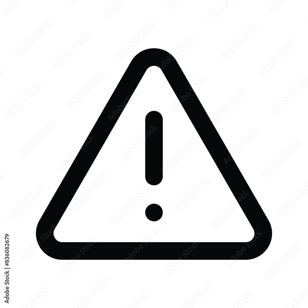 Danger warning icon designed in modern style, alert icon Danger warning icon designed in modern style, alert icon