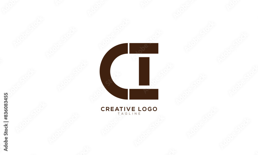 CI Abstract initial monogram letter alphabet logo design CI Abstract initial monogram letter alphabet logo design