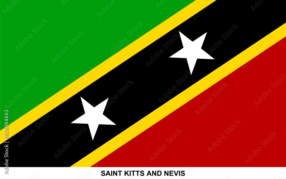 Flag of SAINT KITTS AND NEVIS, SAINT KITTS AND NEVIS national flag Flag of SAINT KITTS AND NEVIS, SAINT KITTS AND NEVIS national flag