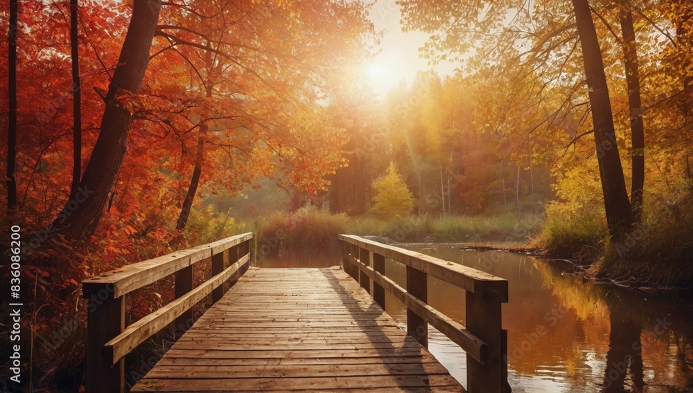 bridge in autumn bridge in autumn