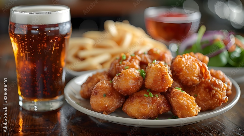 Beer and delicious food Beer and delicious food