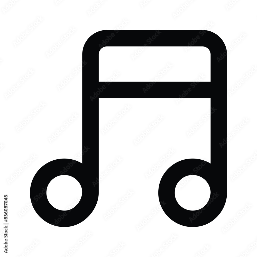 Music note, song, melody or tune vector icon for musical apps and websites, trendy design Music note, song, melody or tune vector icon for musical apps and websites, trendy design