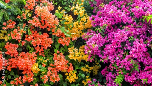 Blooming Beauty: Bougainvillea Flowers in the Mekong Delta Vietnam