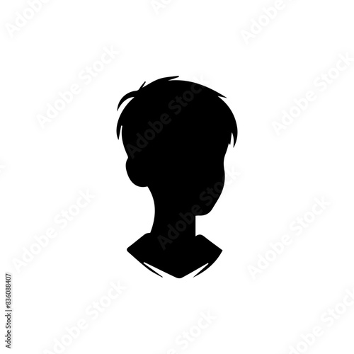 Man or boy shiluatte