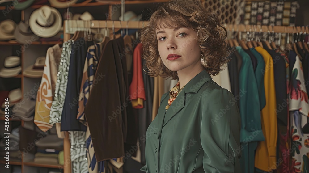 Boutique Owner in Stylish Fashion Store Boutique Owner in Stylish Fashion Store