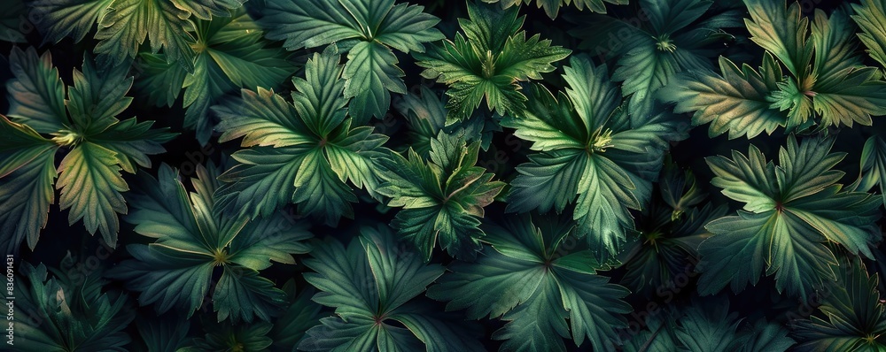 A close-up view of lush green foliage creating a natural and serene background, perfect for nature-themed designs and projects. A close-up view of lush green foliage creating a natural and serene background, perfect for nature-themed designs and projects.