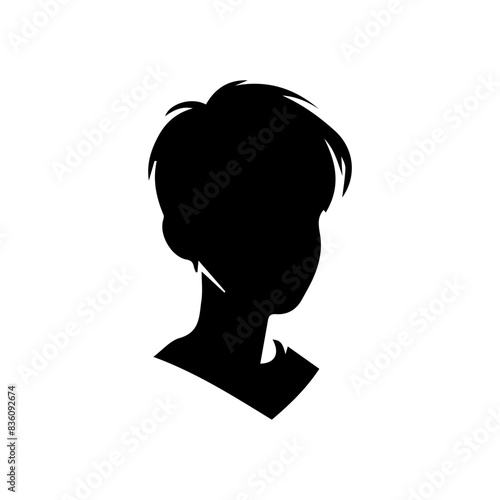 Man or boy shiluatte