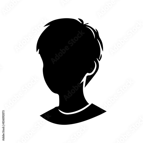 Man or boy shiluatte