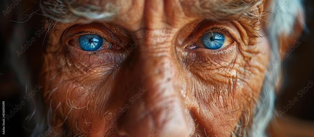 Elderly Man's Expressive Eyes Elderly Man's Expressive Eyes