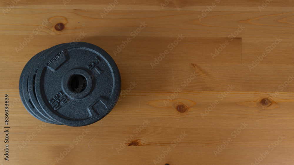 Fototapeta premium Sculpting Strength: Fitness Equipment Close-Up