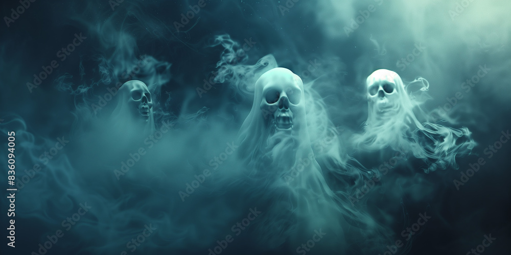 © Araya - Ghosts and spirits floating in the air, creating a spooky feeling.