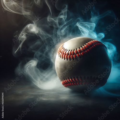Wallpaper Mural Baseball in mist and spotlight Torontodigital.ca