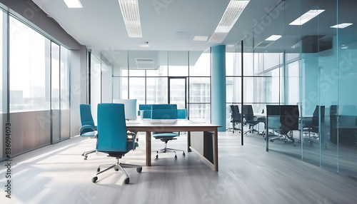 Modern office interior with chairs © Shamim Alrazi