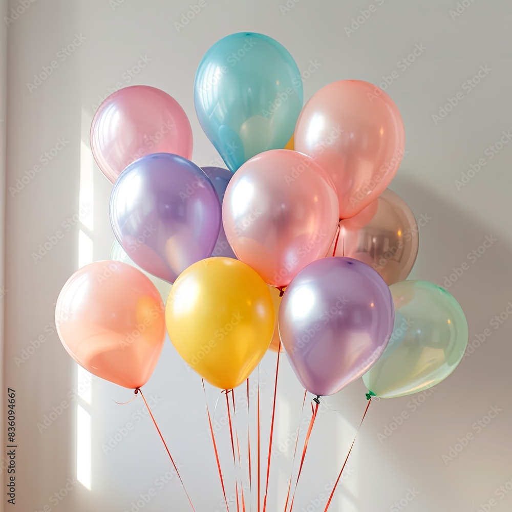 Festive Array of Colorful Balloons Festive Array of Colorful Balloons
