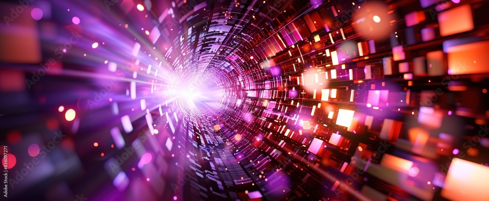 3d rendering of purple and red abstract geometric background. 3d rendering of purple and red abstract geometric background.