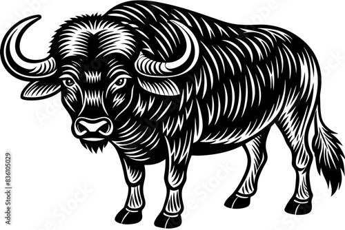  buffalo vector illustration © Jutish