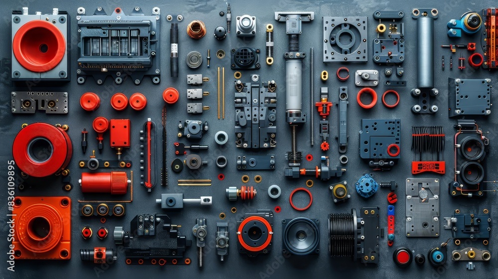 Global 3D printing technology top view illustrating machine setup advanced tone Complementary Color Scheme Global 3D printing technology top view illustrating machine setup advanced tone Complementary Color Scheme