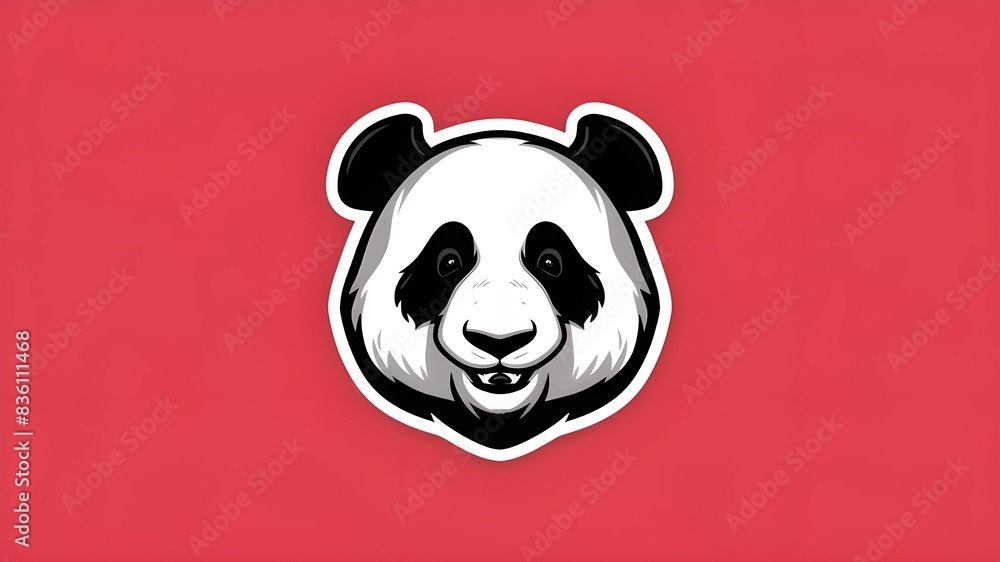 Cute Panda Head Illustration Cute Panda Head Illustration