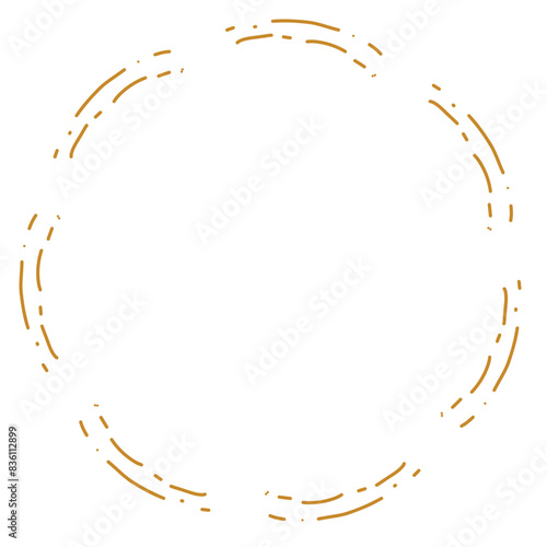 ほわほわ円フレーム金