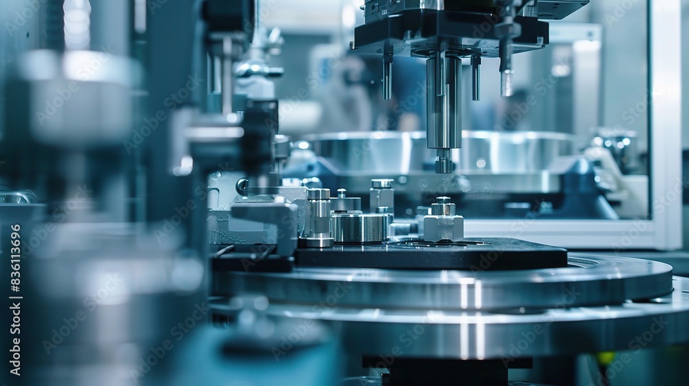 Close-up of intricate mechanical parts with precision engineering, showcasing the complexity and beauty of industrial components Close-up of intricate mechanical parts with precision engineering, showcasing the complexity and beauty of industrial components