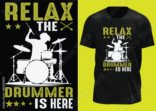 Music drum t shirt design