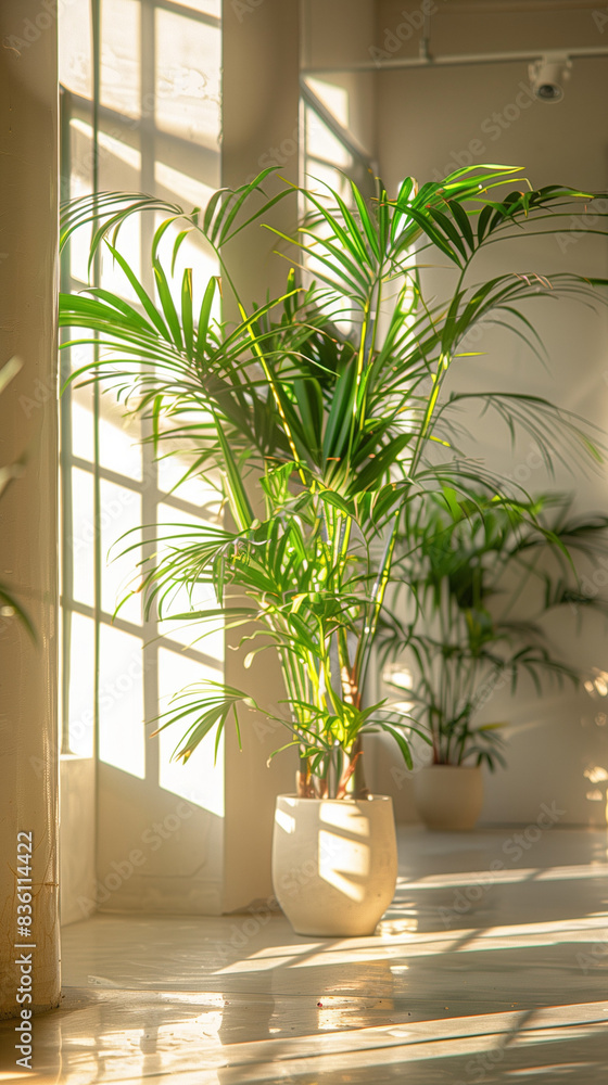 big palm plant in daylight studio. big palm plant in daylight studio.