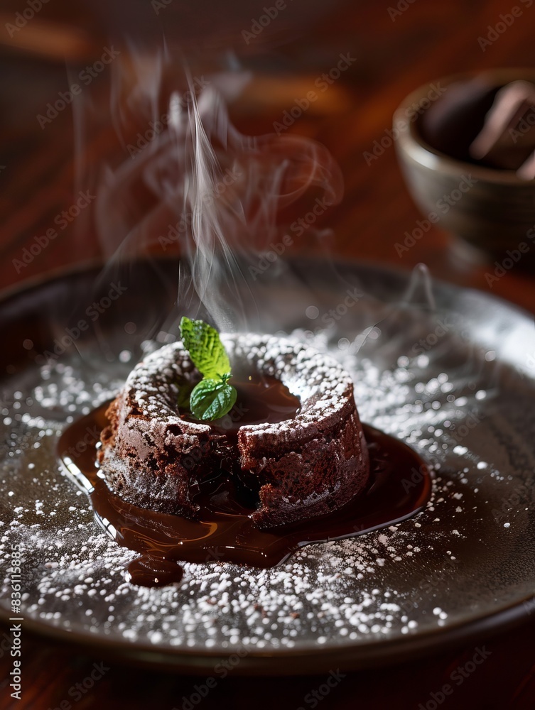 Close up of a chocolate cake