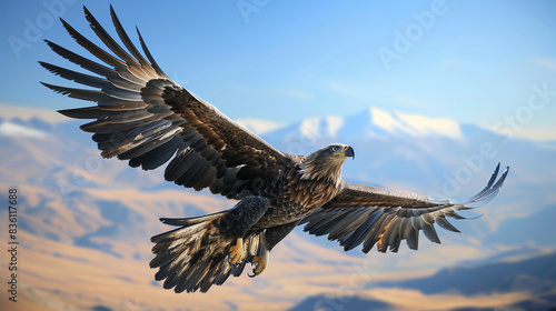 Majestic Eagle in Flight, Generative Ai