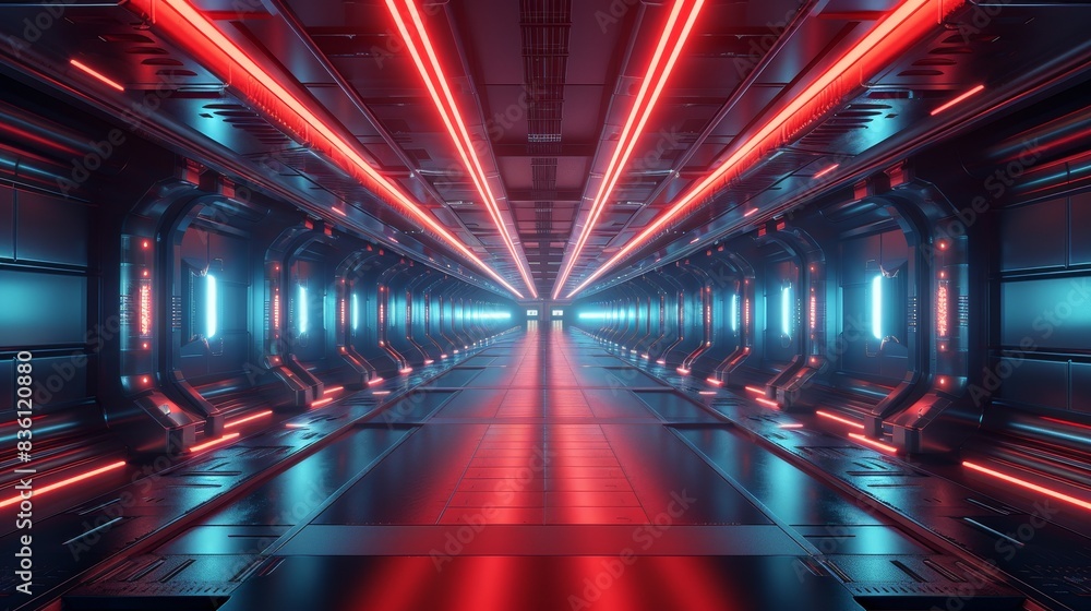 Generate a futuristic 3D visualization Generate a futuristic 3D visualization