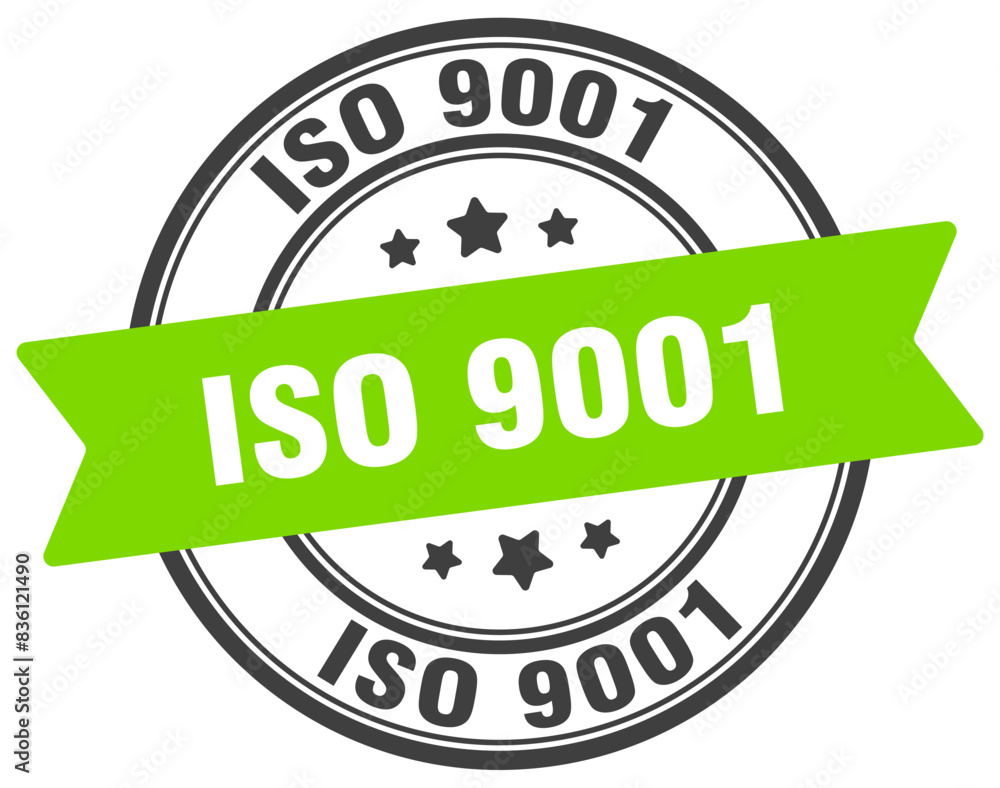 iso 9001 stamp. iso 9001 label on transparent background. round sign iso 9001 stamp. iso 9001 label on transparent background. round sign