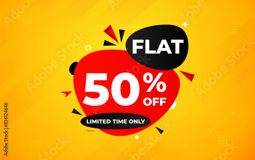 Sale Discount tag set with different percent. Promo price tag design. Product discount festival label collection. Super Sale promotion banner template. Flat sale Vector Illustration.