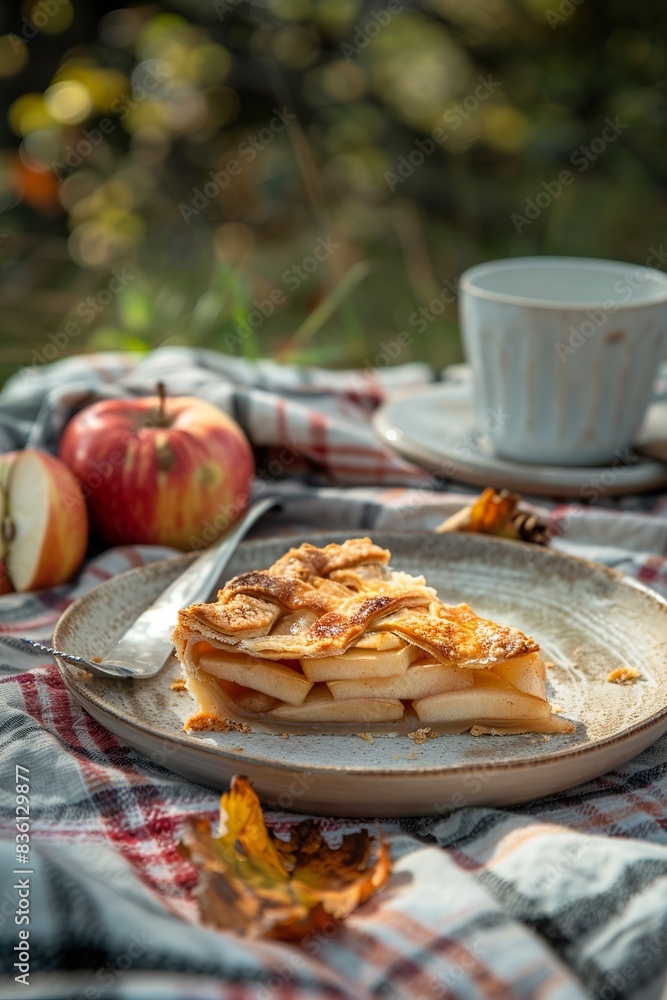 Close up of an apple pie Close up of an apple pie
