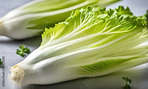 Close up shot of an endive, AI Generated photo