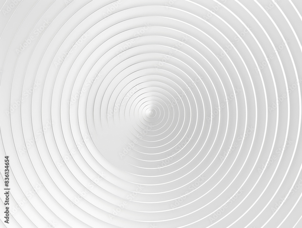 An abstract design featuring concentric circles in white tones, creating a minimalistic and modern geometric pattern with light tones. An abstract design featuring concentric circles in white tones, creating a minimalistic and modern geometric pattern with light tones.