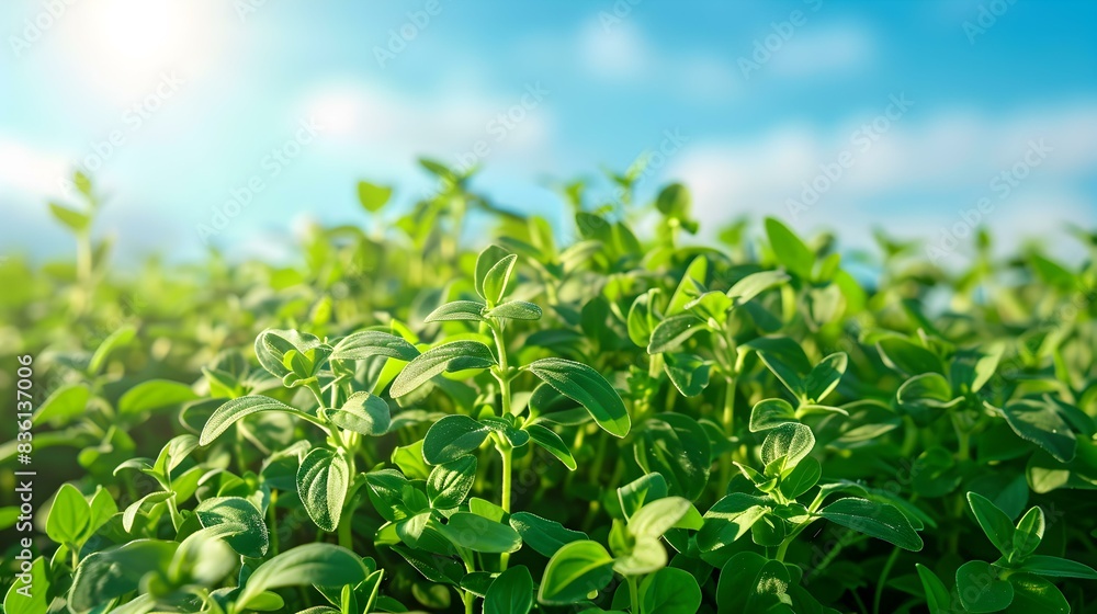 an oregano field dense pic an oregano field dense pic